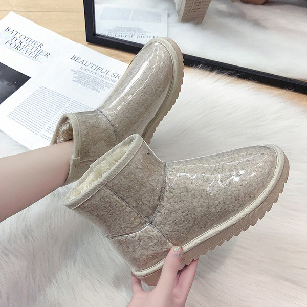 Γυναικείες μπότες φθινοπώρου-χειμώνα με απαλή επένδυση σε διάφορα χρώματα