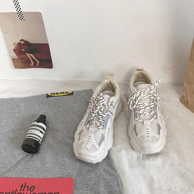 Casual γυναικεία παπούτσια με πολύχρωμους δεσμούς