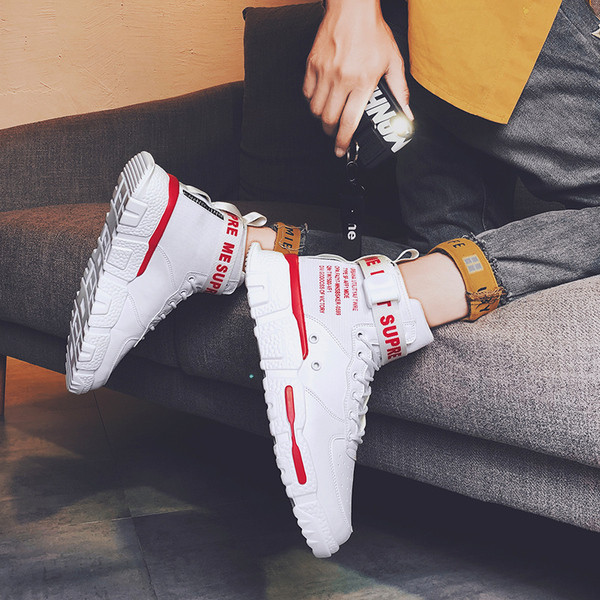 Μοντέρνα ανδρικά αθλητικά παούτσια με κορδόνια και χοντρά σόλα σε τρία χρώματα