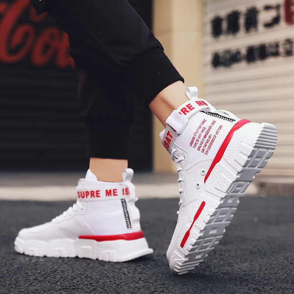 Μοντέρνα ανδρικά αθλητικά παούτσια με κορδόνια και χοντρά σόλα σε τρία χρώματα