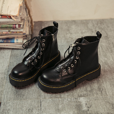 Bordó és fekete fűzős női csizma