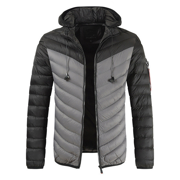 Casual  ανδρικό μπουφάν με κορδόνια και κουκούλα σε διάφορα χρώματα