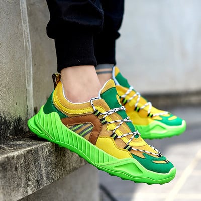 Αθλητικά ανδρικά παπούτσια με κορδόνια σε τέσσερα χρώματα