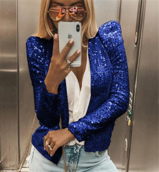 Geaca de dama eleganta cu paiete in mai multe culori