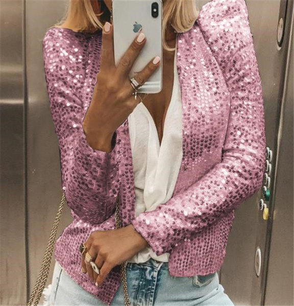 Geaca de dama eleganta cu paiete in mai multe culori