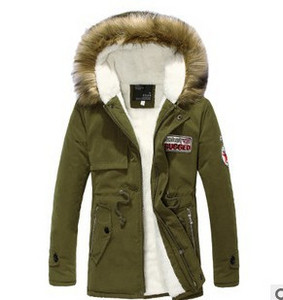 Casual  ανδρικό μπουφάν με κουκούλα και ζεστή επένδυση σε διάφορα χρώματα