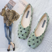 Pantofi casual dama in negru, verde si alb