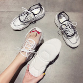 ΝΕΟ μοντέλο μοντέρνα γυναικεία αθλητικά παπούτσια σε άσπρο χρώμα