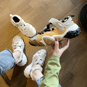 Νέο μοντέλο γυναικέια αθλητικά  παπούτσια ν με σκληρή σόλα σε τρία χρώματα