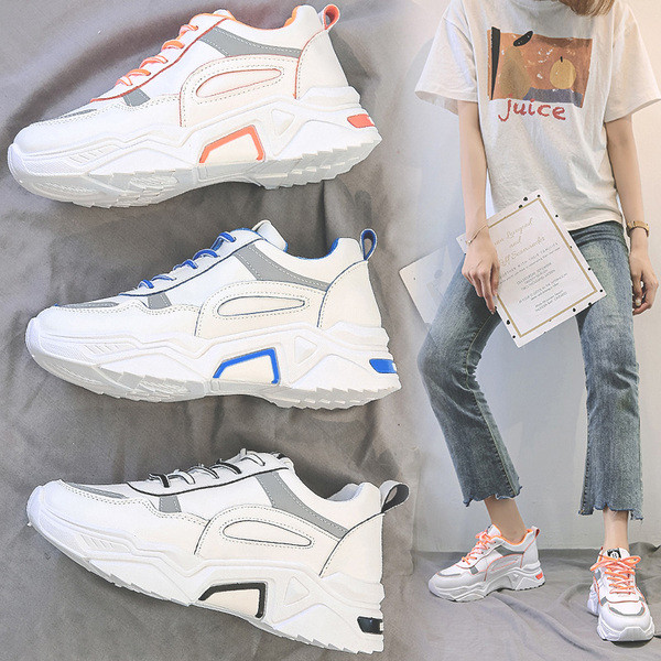 Model NOU de adidasi dama cu sireturi si talpa aspra in trei culori