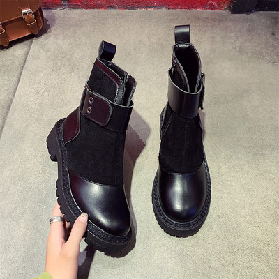 Μοντέρνα γυναικείες έκο δερμάτινες μπότες μυτερό μοντέλο