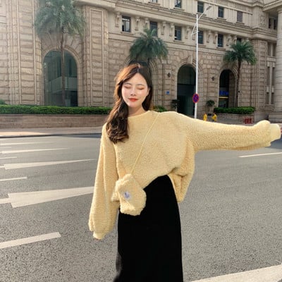 Γυναικεία φαρδιά μπλούζα σε τρία χρώματα