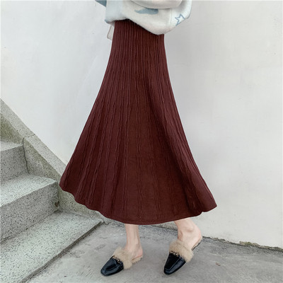 Καθημερινή γυναικεία φούστα με ψηλή μέση σε διάφορα χρώματα