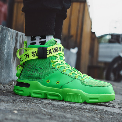 Καθημερινά αθλητικά ανδρικά παπούτσια με κορδόνια και σκληρή σόλα σε τέσσερα χρώματα