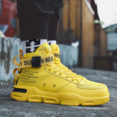 Καθημερινά αθλητικά ανδρικά παπούτσια με κορδόνια και σκληρή σόλα σε τέσσερα χρώματα