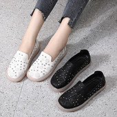 Γυναικεία καθημερινά παπούτσια οικολογικού δέρματος σε δύο χρώματα