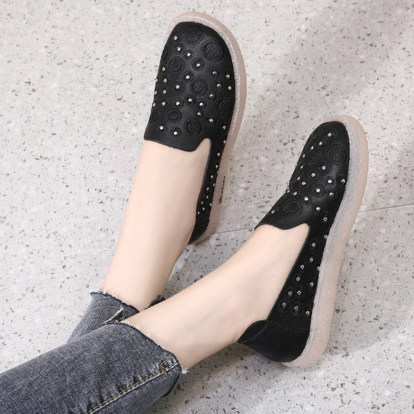 Γυναικεία καθημερινά παπούτσια οικολογικού δέρματος σε δύο χρώματα