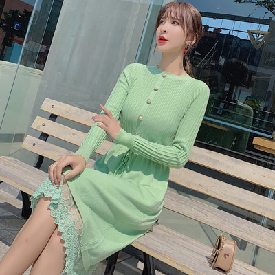 Rochie de dama casual model nou cu perle si dantela in mai multe culori