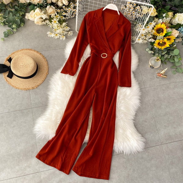 Női hosszú overall több színben övvel