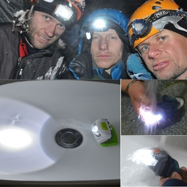 Bandă pentru cap cu lanternă LED impermeabilă cu lumină albă și roșie