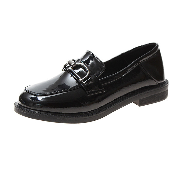 Pantofi casual dama cu element metalic in negru