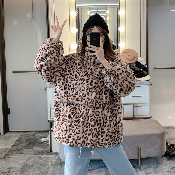 Γυναικείο φούτερ με ζωικό τύπωμα - δύο χρώματα