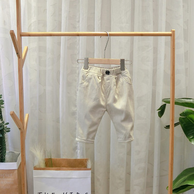 Pantaloni moderni pentru copii pentru baieti in verde, bej si negru