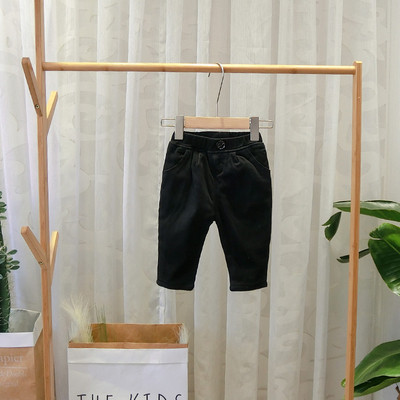 Pantaloni moderni pentru copii pentru baieti in verde, bej si negru