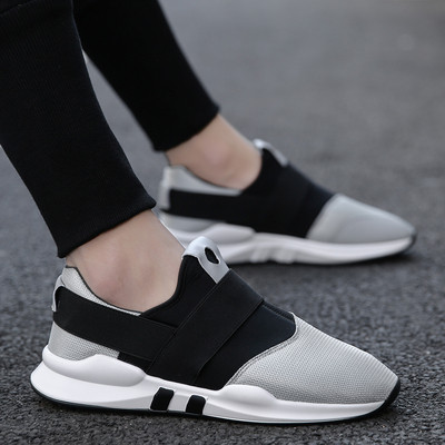 Casual ανδρικά παπούτσια με ελαστική και παχιά σόλα σε τρία χρώματα