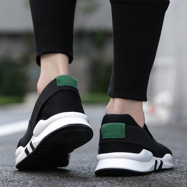 Casual ανδρικά παπούτσια με ελαστική και παχιά σόλα σε τρία χρώματα