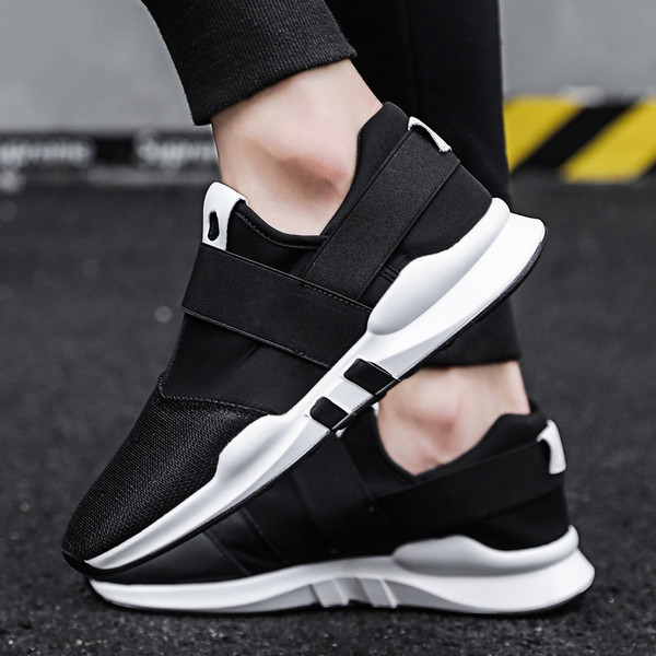 Casual ανδρικά παπούτσια με ελαστική και παχιά σόλα σε τρία χρώματα