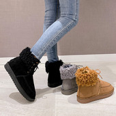 Modern női téli csizma puha béléssel fekete, barna és szürke színben
