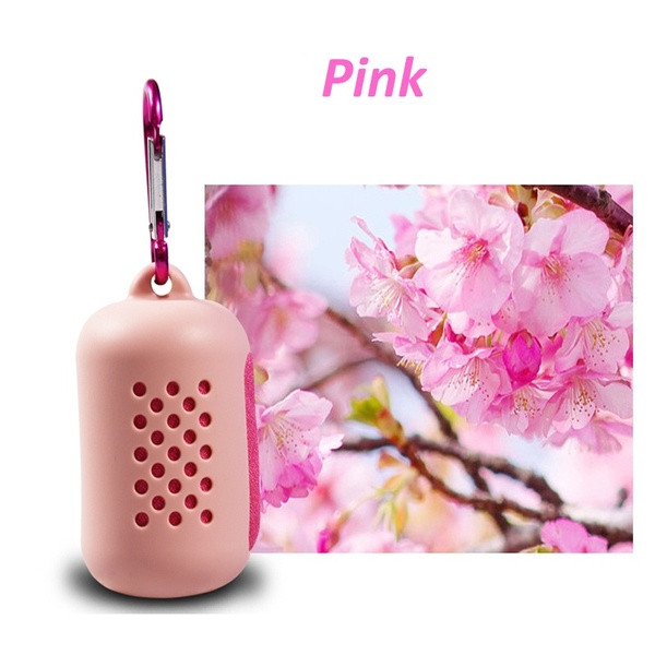 Преносима бързо съхнеща кърпа за пътуване със силиконов калъф в пет цвята