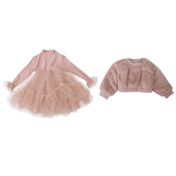 Modern gyerek szett lányoknak kétrészes ruha + blúz