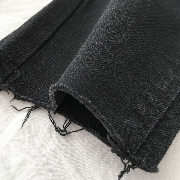 Model nou de blugi de dama cu talie inalta si buzunare in negru