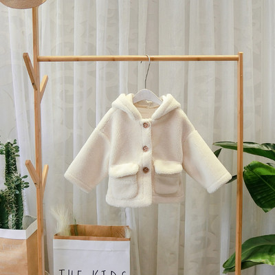 Model nou haină modernă pentru copii pentru băieți cu glugă în două culori