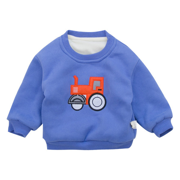 Καθημερινή παιδική μπλούζα για αγόρια σε μπεζ, μπλε, κίτρινο και πορτοκαλί χρώμα