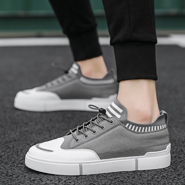 Tenisi casual barbatesti cu sireturi si talpa groasa in trei culori