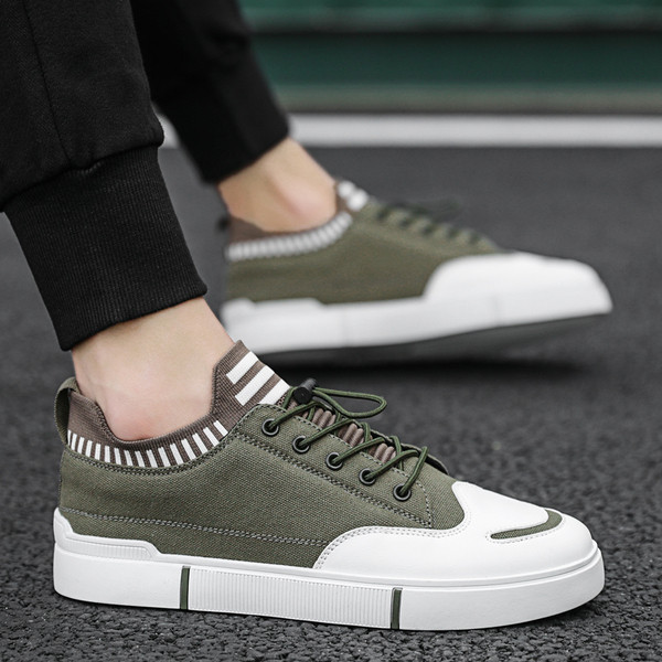 Tenisi casual barbatesti cu sireturi si talpa groasa in trei culori