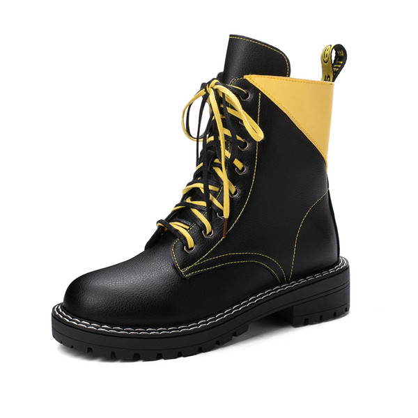 Cizme casual dama din piele de culoare neagra