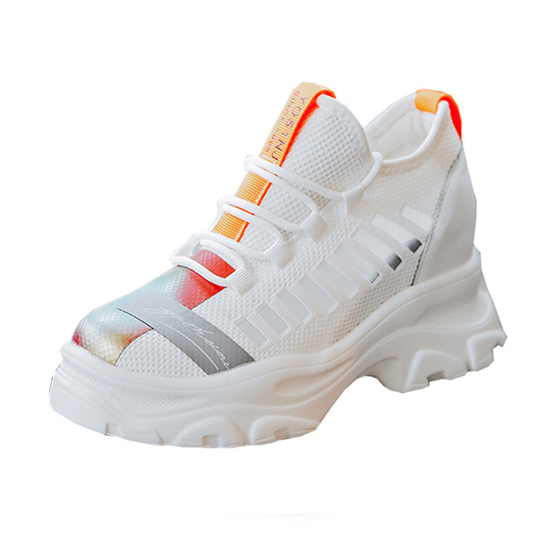 Καθημερινά γυναικεία αθλητικά παπούτσια με πολύχρωμη εφαρμογή σε διάφορα χρώματα