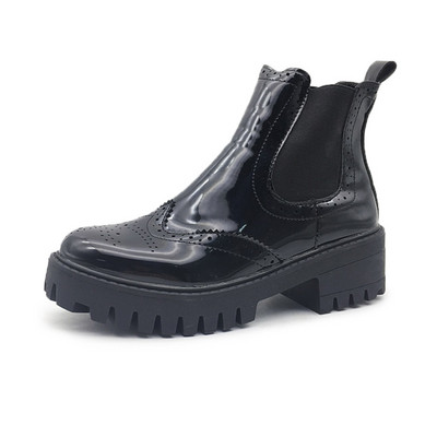 Cizme de dama stilate cu talpa aspra de culoare neagra - doua modele