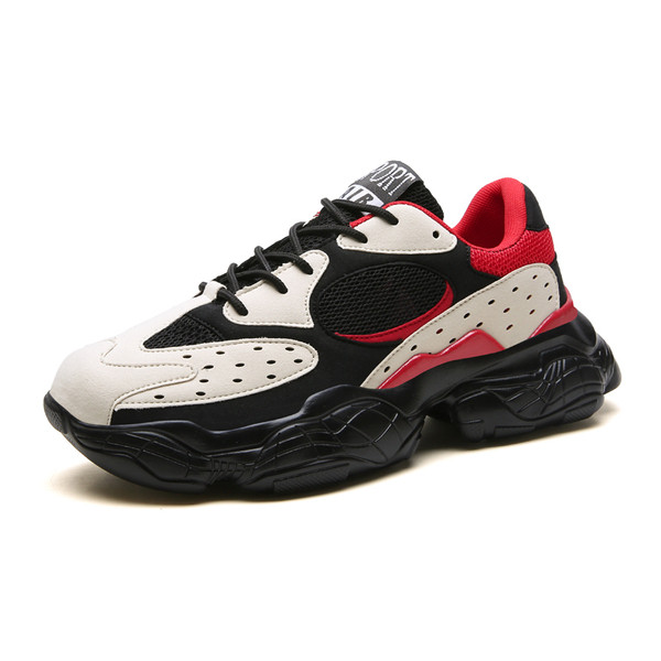 Férfi sportcipő fűzővel és durva talppal, három színben