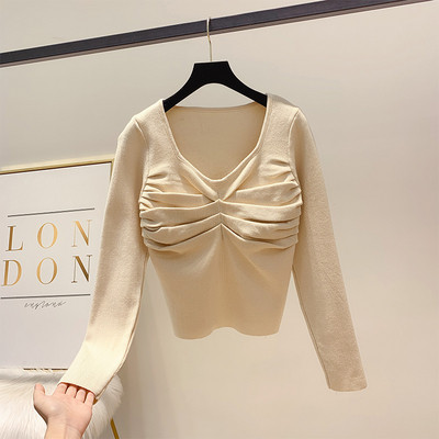 Bluza de dama cu decolteu rotund in patru culori