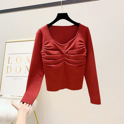 Bluza de dama cu decolteu rotund in patru culori