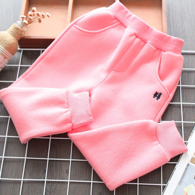 Model nou de pantaloni sport pentru copii de zi cu zi pentru fete în gri, roz, albastru și violet