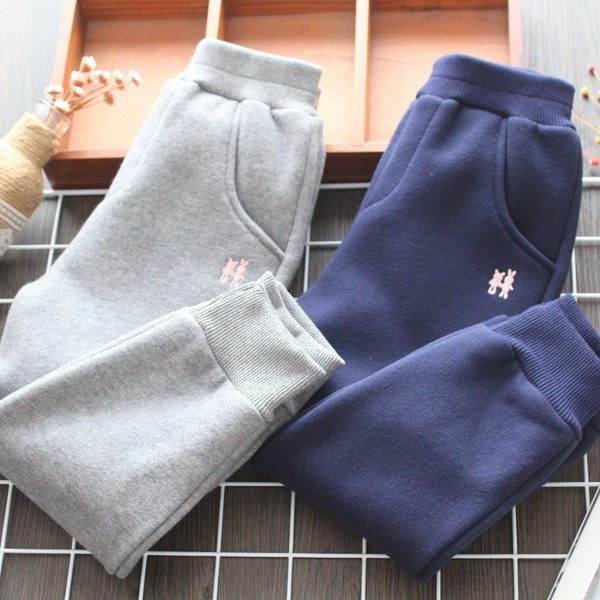 Model nou de pantaloni sport pentru copii de zi cu zi pentru fete în gri, roz, albastru și violet