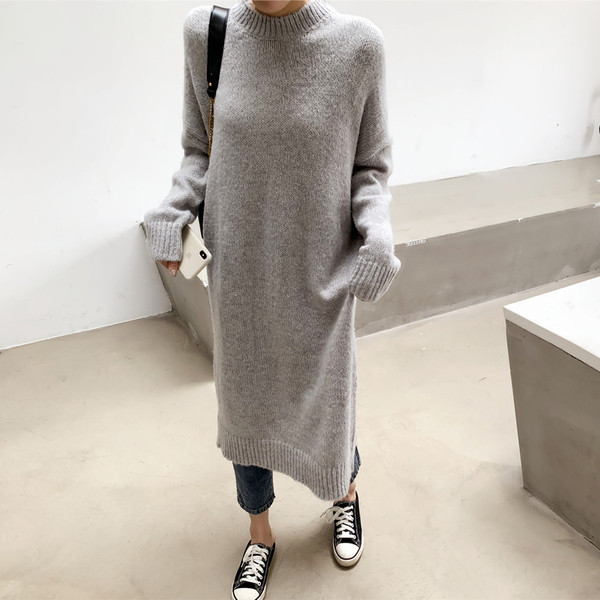 Rol lung de iarna de zi cu zi cu guler polo in trei culori