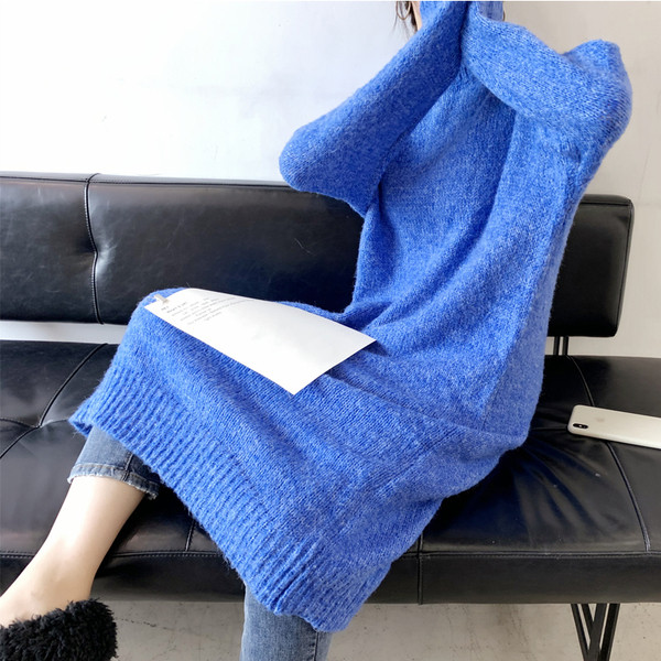 Rol lung de iarna de zi cu zi cu guler polo in trei culori