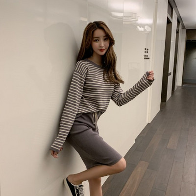 Γυναικείο σετ  σε μαύρο και γκρι χρώμα